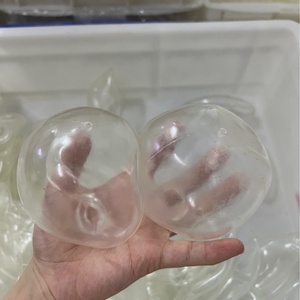Balle vide ronde transparente en TPR pour le soulagement du stress, conteneur de jouet de décompression DIY, balle de jouet DIY, balle d'eau anti-stress - Product Image 5