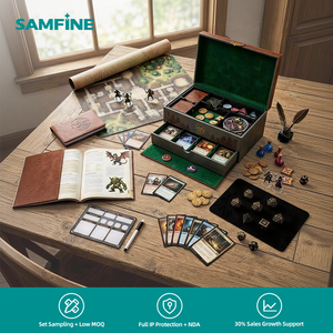 Jeu de société de table RPG <span class=keywords><strong>multijoueur</strong></span> pour cartes de défi, avec revêtement UV sélectif, écologique et durable, pour adultes - Product Image 1