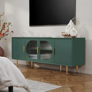 Mobile TV Moderno in Truciolato con Altezza Regolabile e <span class=keywords><strong>Design</strong></span> Montabile a Parete, Adatto per TV da 65+ Pollici, Mobile Contenitore per <span class=keywords><strong>Soggiorno</strong></span> e Camera da Letto - Product Image 6