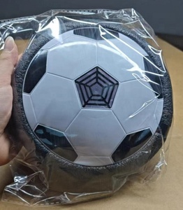 Ballon de football flottant avec lumières LED, buts, jeu d'intérieur pour enfants, garçons, adultes, jouet sportif familial, pare-chocs en mousse, sûr et amusant, alimenté à l'air, cadeau - Product Image 1