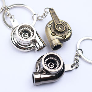 製造卸売カスタムロゴデザインクリエイティブミニターボターボチャージャーキーホルダー回転タービンキーチェーンカーキーリング - Product Image 6