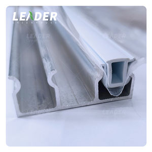 Canal de verrouillage profilé en aluminium simple ou double avec clip en PVC <span class=keywords><strong>Richel</strong></span> pour la fixation du film plastique du revêtement de la <span class=keywords><strong>serre</strong></span>. - Product Image 3