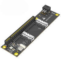 Nouvelle version de la carte adaptateur PCI-Express PCIe 5.0 X16 vers double MCIO SFF-1016 pour ordinateur de bureau avec matériau PVC