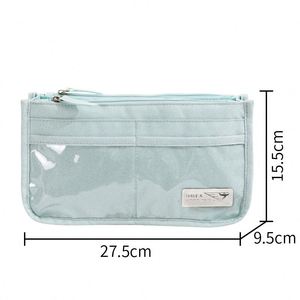 Customizable Logo Zipper <b>Large</b> Capacity Multi-compartment Women's <b>Cosmetic</b> <b>Bag</b> with Handle Durable Stylish Eco-Friendly - Product Image 4