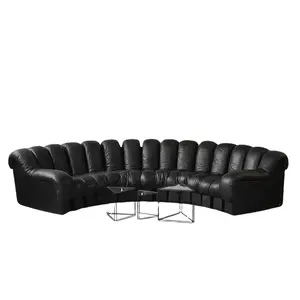 Sofá de cobra de design moderno, conjuntos de sofás de sala de estar, combinação livre de móveis