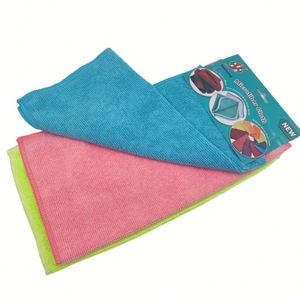 Serviette en microfibre antimicrobienne tissée avec logo personnalisé, couleur unie, 30x30 30x60cm, séchage rapide, super absorbante, pour voiture et cuisine - Product Image 4
