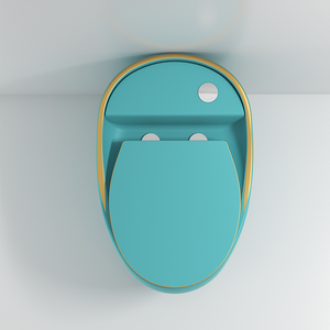 European Colored Design Water Saving Egg Shaped <strong>Portable</strong> Western Ceramic Green <strong>Toilet</strong> <strong>for</strong> Bathroom - Product Image 3