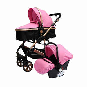 Vente <span class=keywords><strong>en</strong></span> gros Siège d'auto pour bébé 2 <span class=keywords><strong>en</strong></span> <span class=keywords><strong>1</strong></span> et poussette Cadre de luxe <span class=keywords><strong>en</strong></span> alliage d'aluminium personnalisé Design compact pliable - Product Image 1