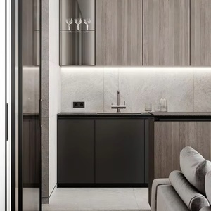 Madera Contrachapada Laminada Síncrona HPL con Papel Melamínico Impregnado de Nuevo Diseño en Oferta para Uso en Cocina y Sala de Estar de Apartamentos - Product Image 5