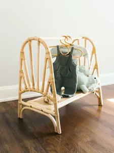 Best Selling Rattan <b>Storage</b> Shelf <b>Book</b> for <b>Kids</b> OEM Customize Made in Vietnam HNH Craft Factory Directly Handmade in Vietnam - Product Image 3