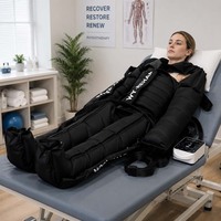 Masseur pneumatique à compression portable rechargeable à 6 chambres avec manchons interchangeables pour un massage et une récupération du corps entier
