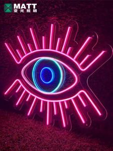 Matt pronto per la spedizione Custom Multi colore <span class=keywords><strong>occhiali</strong></span> <span class=keywords><strong>da</strong></span> <span class=keywords><strong>vista</strong></span> LED insegna al Neon con telecomando per le aziende e la decorazione della finestra del negozio - Product Image 6