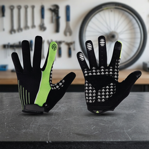 ถุงมือหนังแบบเต็มนิ้วสำหรับปั่นจักรยาน ระบายอากาศได้ดี - Product Image 3