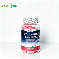 Gummies OEM au Glutathion et Collagène Saveur Fraise Anti-Âge Éclat Extra Fort Blanchissant et Illuminateur de Peau Adulte 60