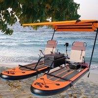 Catamarán Inflable Eléctrico Portátil y Resistente, Balsa de Pesca, Tabla de Paddle, Catamarán Inflable en Venta, Catamarán para Paseos