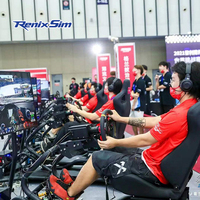 Kit de simulateur de course automobile Renixsim Esports F1, cockpit d'arcade avec mouvements, simulateur de jeu de conduite pour parc d'attractions