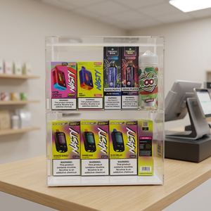 Exhibidor Acrílico Multifuncional para Minoristas, con Cerradura Antipolvo, Vitrina para Tiendas de Conveniencia - Product Image 1