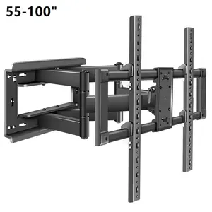 Suporte de TV ajustável para TV de 80 polegadas, montagem universal articulada plana para serviço pesado Max VESA 800*400mm