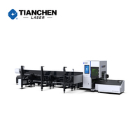 Machine de découpe laser numérique à fibre optique de type portique CNC pour tubes et tuyaux en acier inoxydable, haute vitesse, Chine