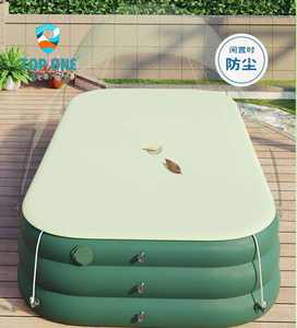 TopOne 2,1 M 2,6 M 3,05 M Piscina inflable familiar gruesa de gran tamaño con parasol - Product Image 4