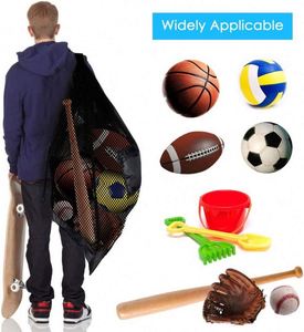 Sac de sport extra large en maille pour ballons de football, robuste, avec cordon de serrage, idéal pour le basketball et le transport d'équipements d'équipe - Échantillon gratuit - Product Image 4