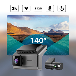 Caméra grand angle de haute qualité 140 ° + 110 ° + 120 ° 2K + 1080p + 1080p 3 lentilles Dashcam Multi caméra de voiture boîte noire avec pour agent principal - Product Image 4