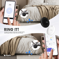 MiLi MiTag Find My Smart pour le suivi des objets, boussole, portefeuilles, voitures, bagages, GPS, étanche IP65, en plastique
