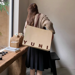 Sacs en papier de luxe personnalisés avec votre logo Sac cadeau promotionnel en tissu en papier avec poignée - Product Image 4