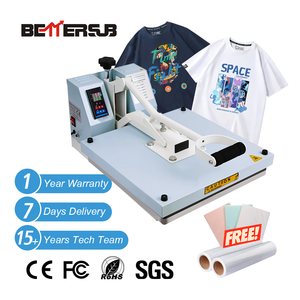 Baiyin <span class=keywords><strong>prix</strong></span> usine 38x38cm T-shirt Sublimation presse à chaud Machine de transfert manuel qualité imprimante à plat - Product Image 2