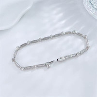 Bracelet tennis en diamant de laboratoire taille brillant étoile, or blanc 18 carats, certifié IGI, bijoux de mode pour femme, vente en gros, créateur