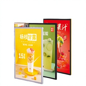 Custom Subway Restaurant <b>LED</b> Menu Board Rectangle Aluminum Decorative Indoor Wall Advertising Sign <b>Light</b> <b>Box</b> Ultra Slim High - Product Image 3