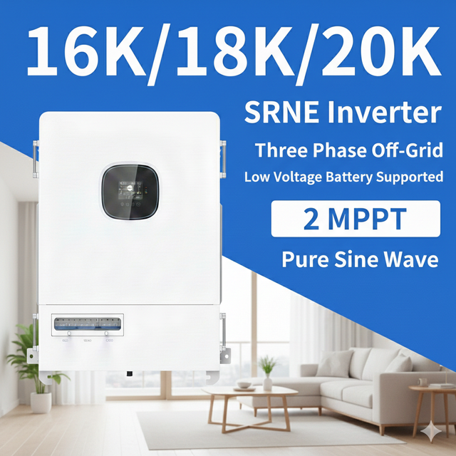 Srne Three Phase Off Grid 16KW 18KW 20Kw Pure Sine Wave Solar Inverters With MPPT Controller SPI-16K-H3P SPI-18K-H3P SPI-20K-H3P