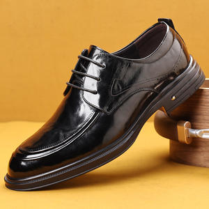 Zapatos Oxford de Hombre Elegantes y Casuales de Negocios, de Piel Auténtica, con Cordones, Punta en Pico, Antideslizantes - Product Image 2
