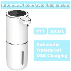 Distributeur de savon automatique Distributeur de savon moussant sans contact USB rechargeable Distributeur de savon mousse électrique réglable - Product Image 4