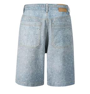 <span class=keywords><strong>Jeans</strong></span> alti personalizzati da uomo in strass Y2K <span class=keywords><strong>larghi</strong></span> e <span class=keywords><strong>lunghi</strong></span> Jorts neri oversize lavati consumati <span class=keywords><strong>Jeans</strong></span> <span class=keywords><strong>Jeans</strong></span> <span class=keywords><strong>Jeans</strong></span> per uomo - Product Image 3
