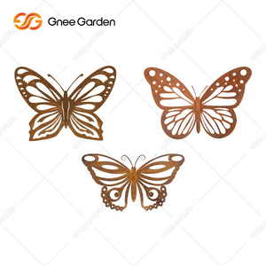 Offres Spéciales : Ornements Papillon en Métal Corten MK, Décoration de Jardin, Art Animalier, Oxydation Naturelle, Épaisseur 3-5mm, 1-5kg, Taille Personnalisable - Product Image 4