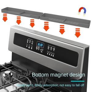 Estante superior de silicona para estufa de 15 ", estante superior para horno, estante para especias con tres estantes magnéticos, instalación cero - Product Image 2