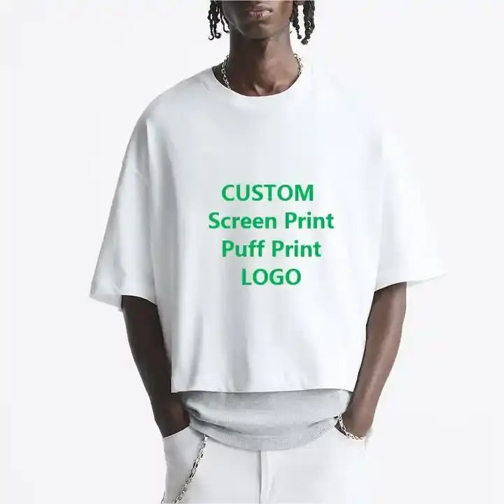 2023 produttore personalizzato da uomo con maglietta corta corta a tracolla in bianco e pesante con lavaggio a maglia oversize da uomo