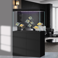 Grand aquarium moderne en verre, décoration écologique pour la maison, accessoires complets avec filtre intégré