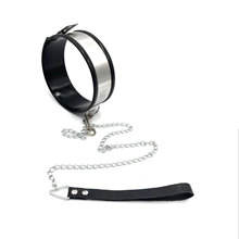 Yeni BDSM yetişkin seks oyuncakları paslanmaz çelik silikon yaka seks çiftler için oyuncaklar oyunları köle yaka - Product Image 5