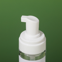 Mousse nettoyante personnalisée givrée vide de 100ml 150ml, distributeur de shampoing moussant pour cils, bouteille en verre à pompe à mousse transparente