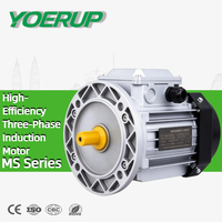 Moteur à induction de qualité industrielle MS 0,09 kW-18,5 kW 2/4/6/8 pôles, haute efficacité, coque en aluminium, moteur asynchrone triphasé AC