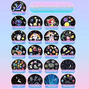 Vương Miện Thiên Hà Chiếu 21 Trong 1 Ánh Sáng Đèn Ban Đêm Trẻ Em LED Phòng Trẻ Em Với Điều Chỉnh Độ Sáng Cho Cô Gái Toddler Sao - Product Image 3