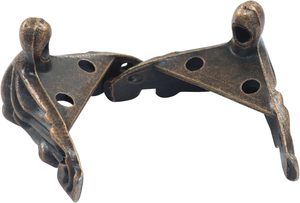 Unlorspy Pcs Copper Antique Brass Jewelry Box Legs Decorative Feet Hardware <b>Corner</b> <b>Protector</b> Zinc Alloy Box Legs For Wood Case J - Product Image 2