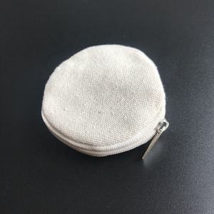 Cosmétique En Gros adapté aux besoins du client Rond En Coton Fermeture À Glissière Pochette à Bijoux - Product Image 1