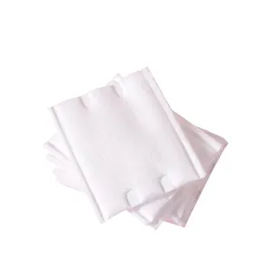 100 PCS Pure White Makeup Remove Cotton Pads Bags natural cotton 100%cotton for remove makeup Double-effect blank holder pads