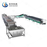 5 T/h SUS304 Avocado Citroen Aardappel Fruit Wassen Waxen Drogen Gewicht Sorteren Machine Lijn