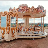 Manège portable pour enfants et adultes, carrousel extérieur pour parc d'attractions mobile, à vendre