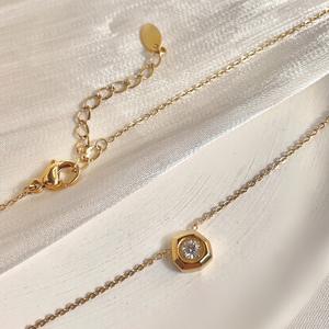 Gargantilla de acero inoxidable de <span class=keywords><strong>18</strong></span> pulgadas y 45 cm con formas geométricas - Product Image 5