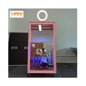 Kit de Cabina de Fotos Personalizada con Logotipo Gratuito para Dropshipping UNIV, Espejo para iPad, Iluminación LED RGB de 360 Grados, Fondos, Equipo de Servicio - Product Image 5
